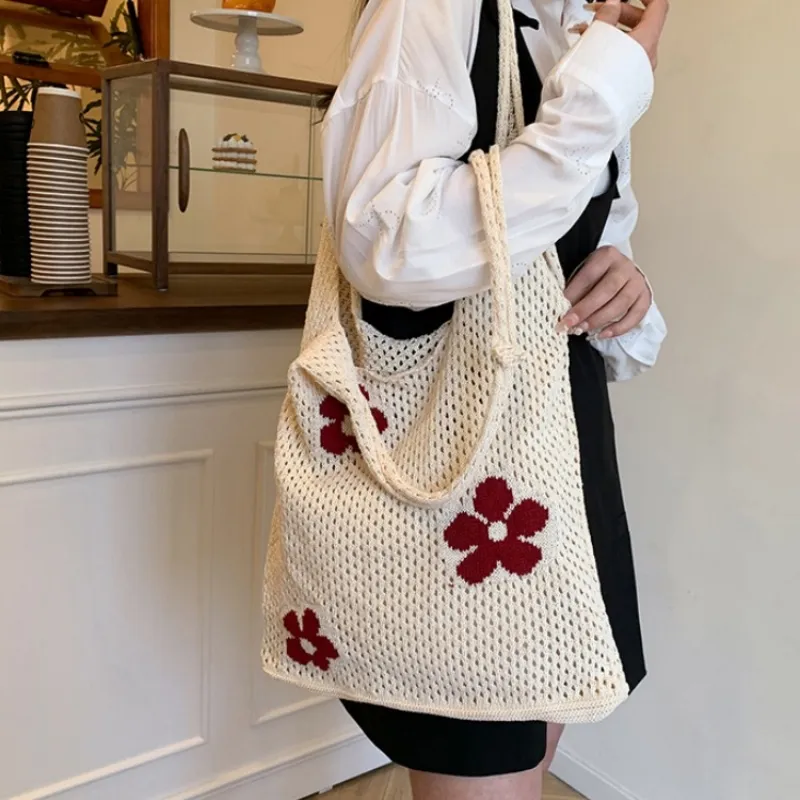NX DOUGHNUT Woven Shoulder Bag Women's Multicolor-3