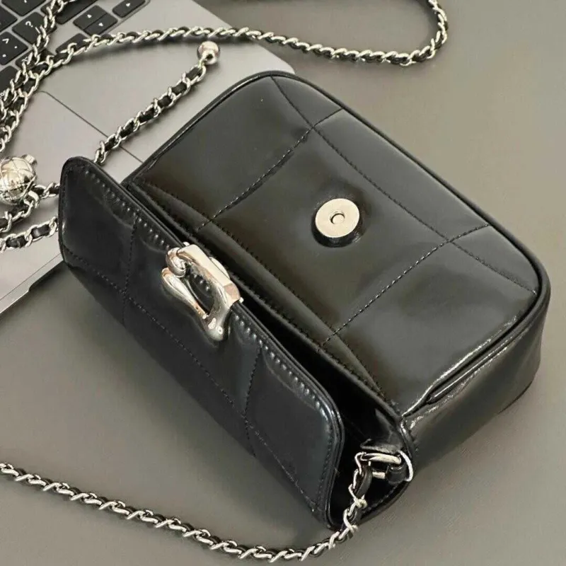 NX DOUGHNUT PU Crossbody Bag Regular Women's Silver/Black-18