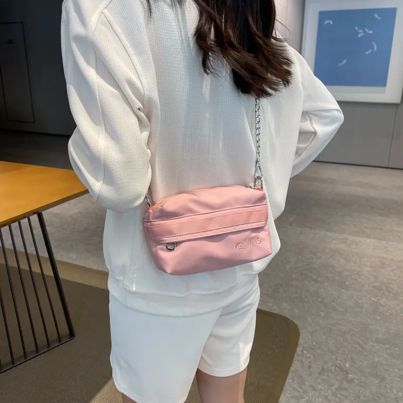 NX DOUGHNUT Fabric Shoulder Bag, Crossbody Bag Regular Women's Black/Light Yellow/Light Blue/Lake Blue/Pink-30
