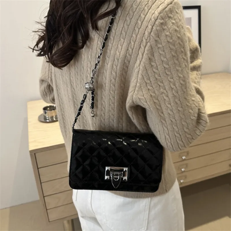 NX DOUGHNUT PU Ins Chanel Inspired Plaid Small Square Bag, Crossbody Bag, Shoulder Bag Women's Multicolor-5