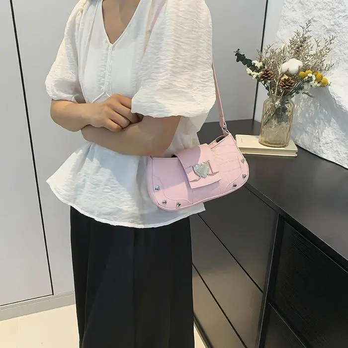 NX DOUGHNUT PU Shoulder Bag Women's White-15