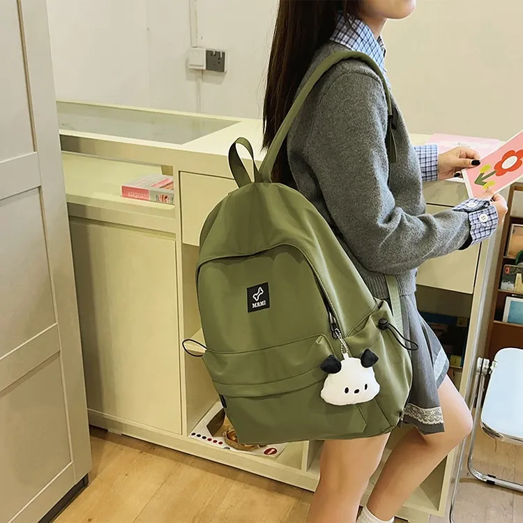 NX DOUGHNUT Nylon Classroom Versatile Everyday Commute Backpack Unisex Multicolor-9