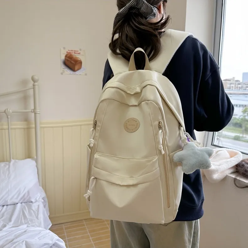 NX DOUGHNUT Nylon Travel Backpack Regular Women's Multicolor-3