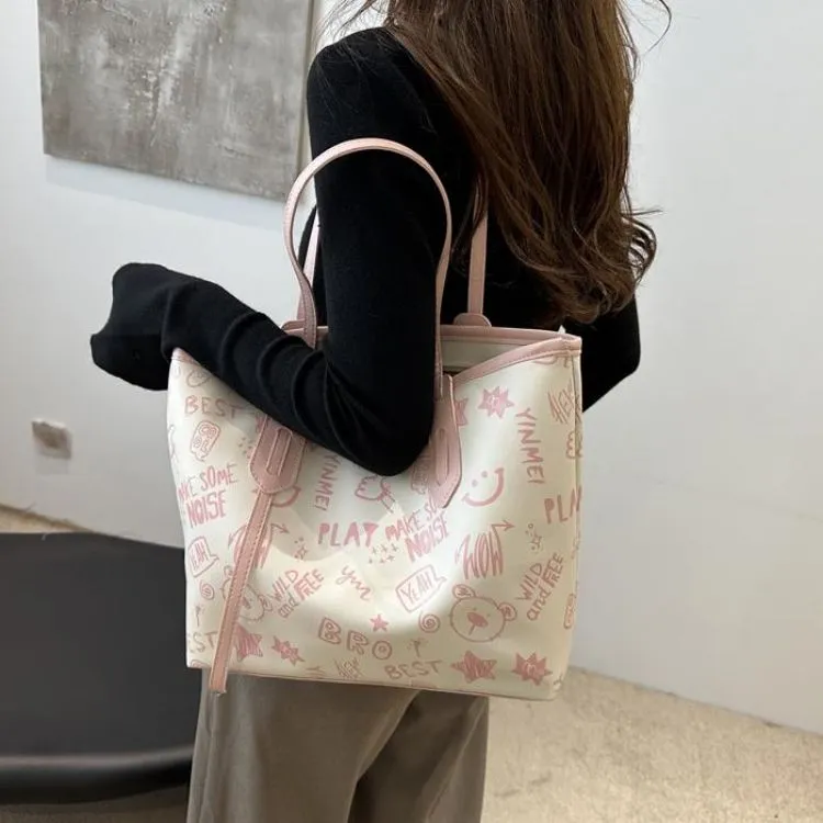 NX DOUGHNUT PU Tote Bag Shoulder Bag Regular Women's Multicolor-35