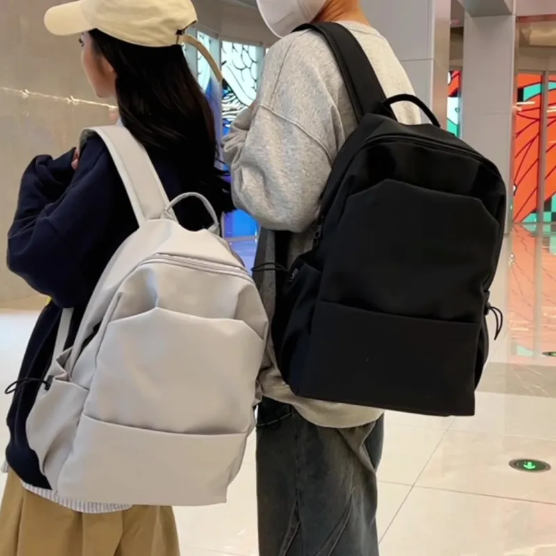 NX DOUGHNUT High Quality Composite Fabric Backpack Regular Men's Gray/Black-1