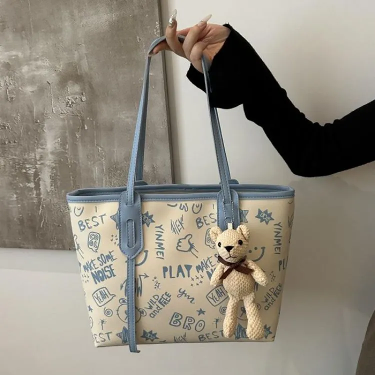 NX DOUGHNUT PU Tote Bag Shoulder Bag Regular Women's Multicolor-13
