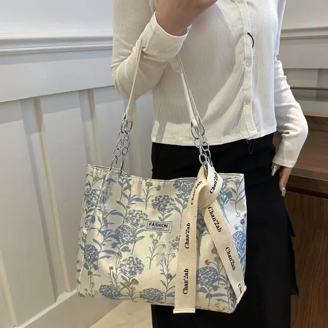 NX DOUGHNUT Canvas Canvas Bag Handbag Shoulder Bag Regular Women's Blue-8