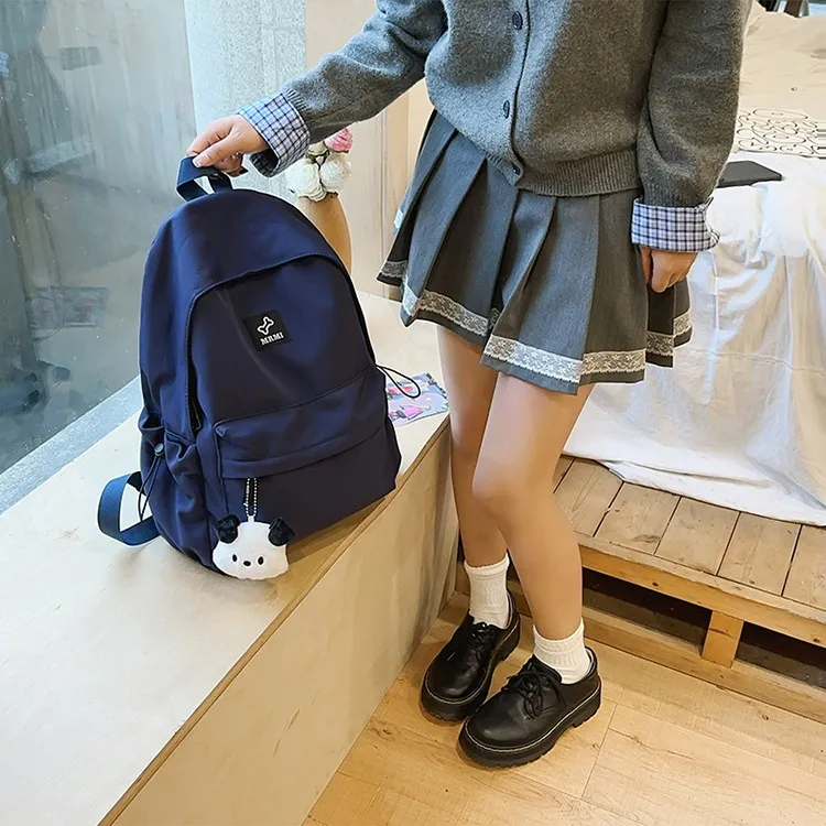 NX DOUGHNUT Nylon Classroom Versatile Everyday Commute Backpack Unisex Multicolor-12