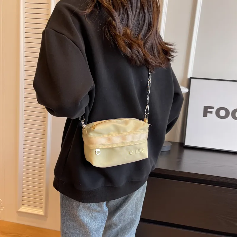 NX DOUGHNUT Fabric Shoulder Bag, Crossbody Bag Regular Women's Black/Light Yellow/Light Blue/Lake Blue/Pink-10