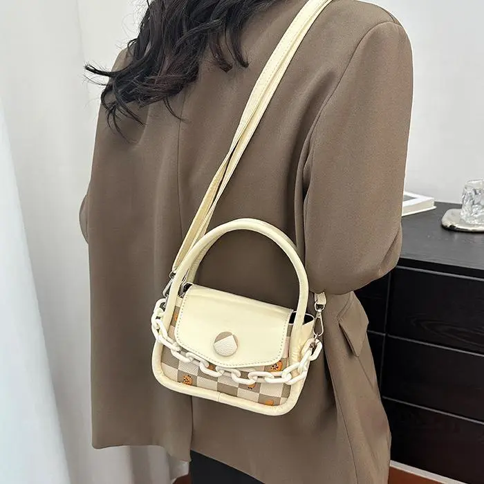 NX DOUGHNUT PU One Shoulder Handbag Women's Pink/Ecru-17