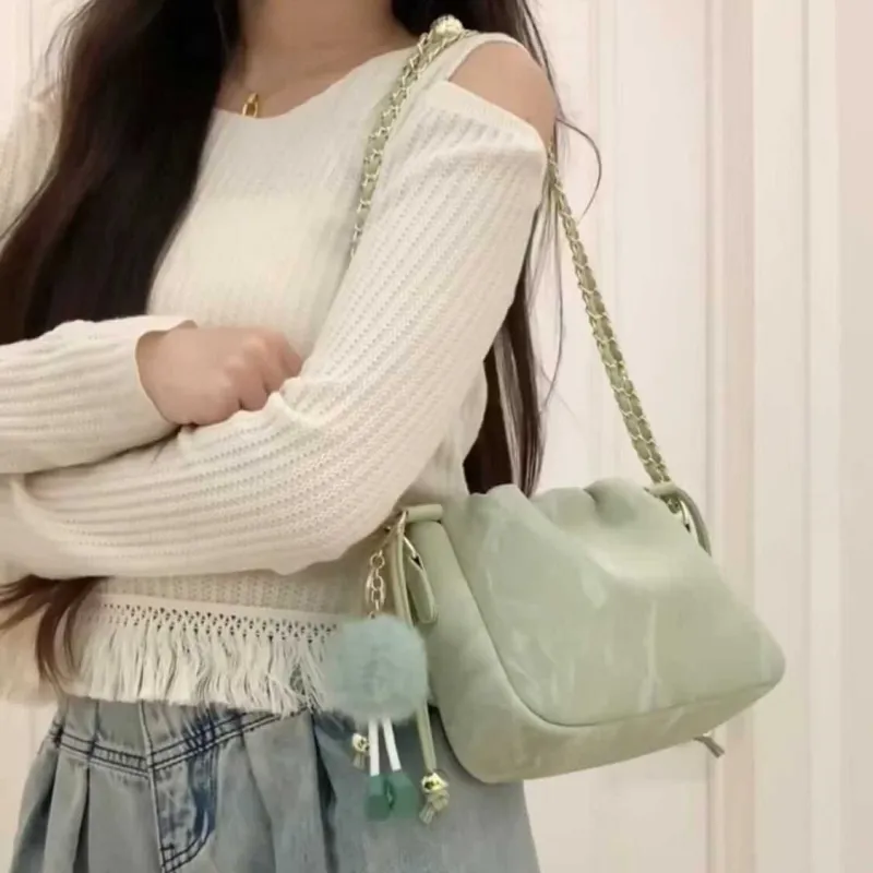 NX DOUGHNUT PU Shoulder Bag Regular Women's Green-3