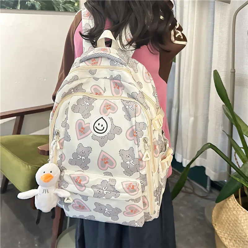 NX DOUGHNUT Composite Cloth Backpack Unisex Multicolor-10