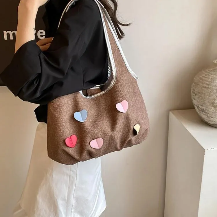 NX DOUGHNUT PU Handbag, Shoulder Bag Regular Women's Blue/White/Pink/Dark Brown-19