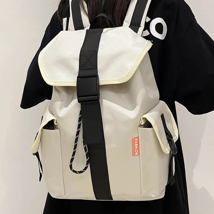 NX DOUGHNUT Nylon Backpack Unisex White/Black-1