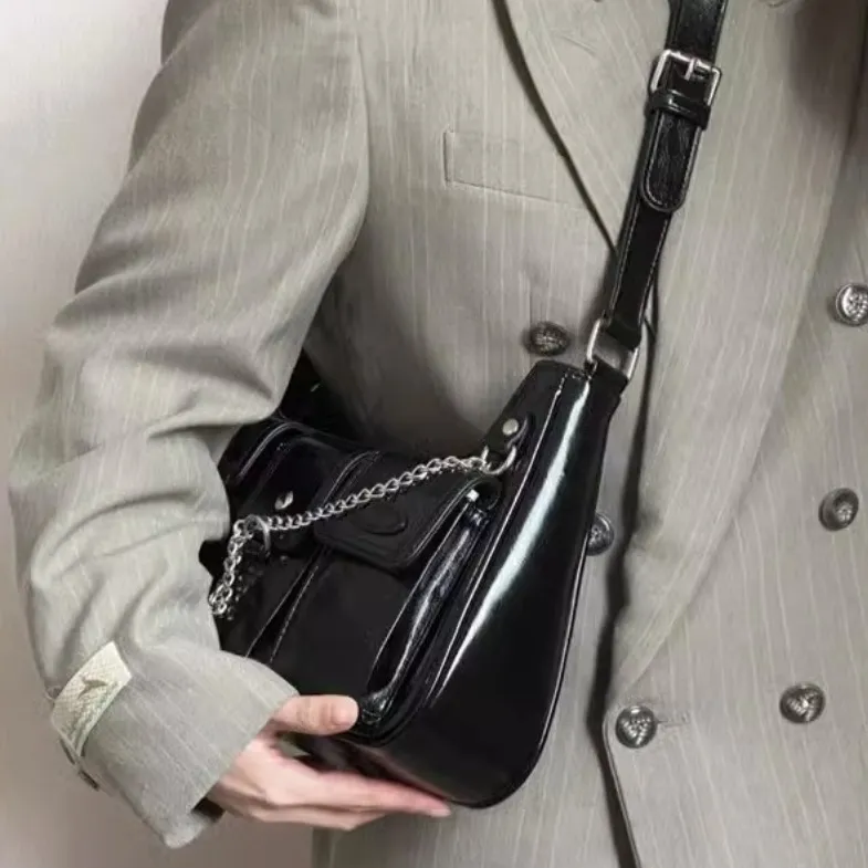 NX DOUGHNUT PU Crossbody Bag, Shoulder Bag Women's Black/White-3