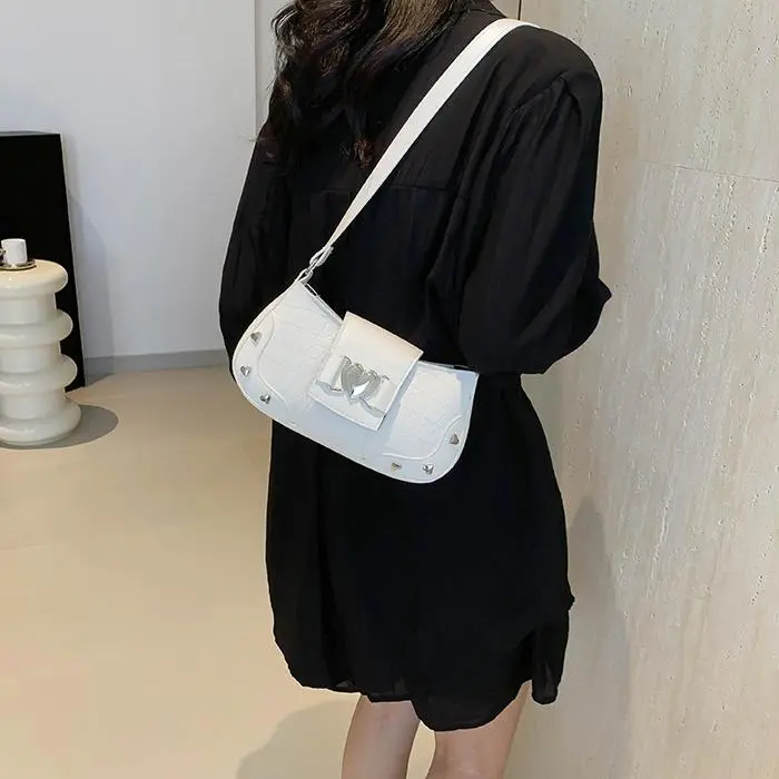 NX DOUGHNUT PU Shoulder Bag Women's White-25