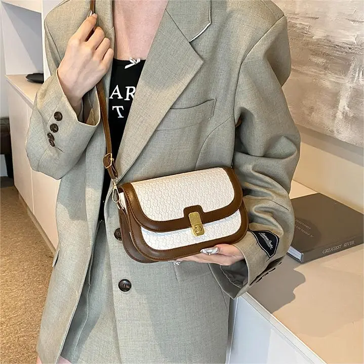 NX DOUGHNUT PU Crossbody Bag, Shoulder Bag Women's Black/Brown/Light Pink/White & Brown-46