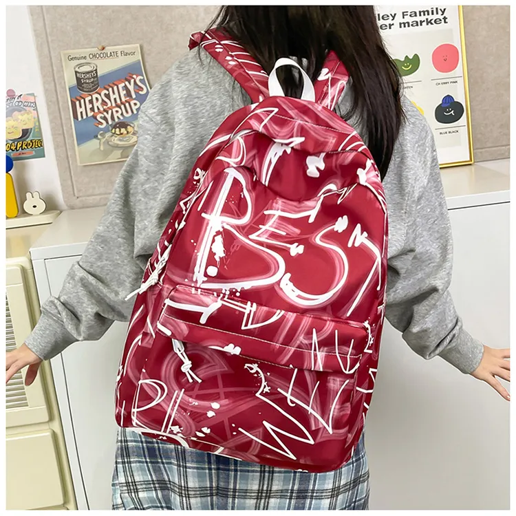 NX DOUGHNUT Nylon Travel Bag Versatile Students Backpack Backpack Regular Unisex Multicolor-5