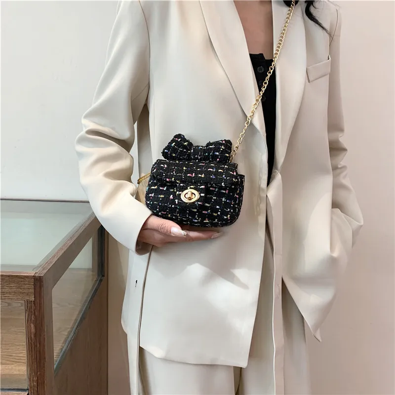 NX DOUGHNUT Fabric Shoulder Bag, Crossbody Bag Regular Women's White/Black/Blue/Pink-3