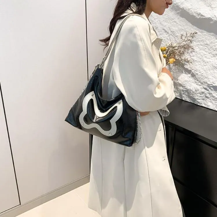NX DOUGHNUT PU Backpack Regular Women's Black/White/Silver-14