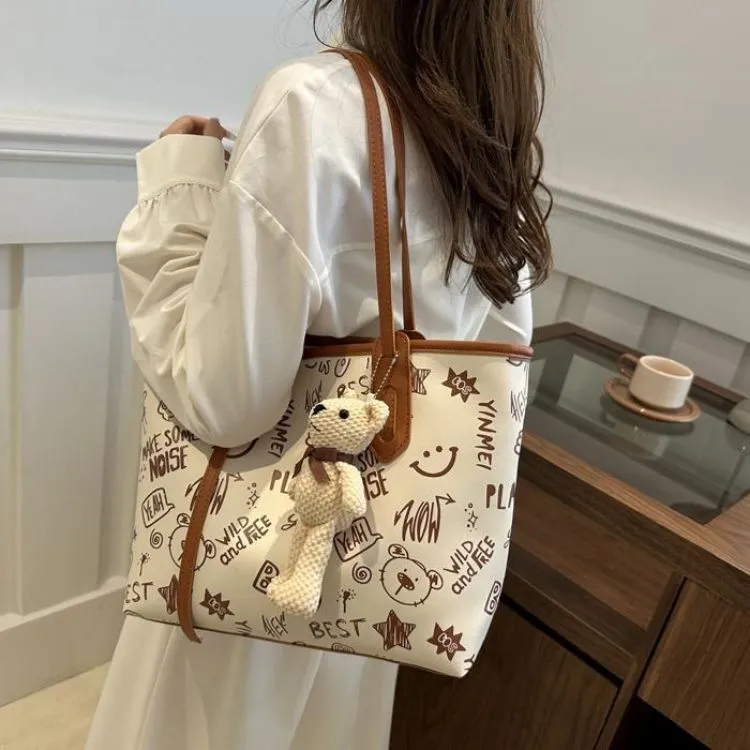 NX DOUGHNUT PU Tote Bag Shoulder Bag Regular Women's Multicolor-27