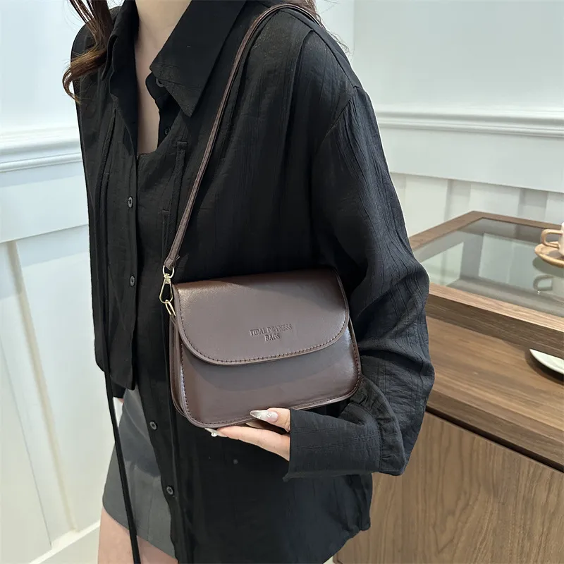 NX DOUGHNUT PU Shoulder Bag Regular Women's Black/Khaki/Brown/Coffee-14