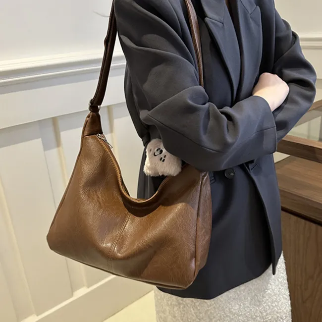 NX DOUGHNUT PU Tote Bag Shopping Bag Dumpling Bag Shoulder Bag Regular Unisex Multicolor-31