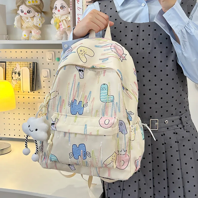 NX DOUGHNUT Nylon Backpack Women's Multicolor-1