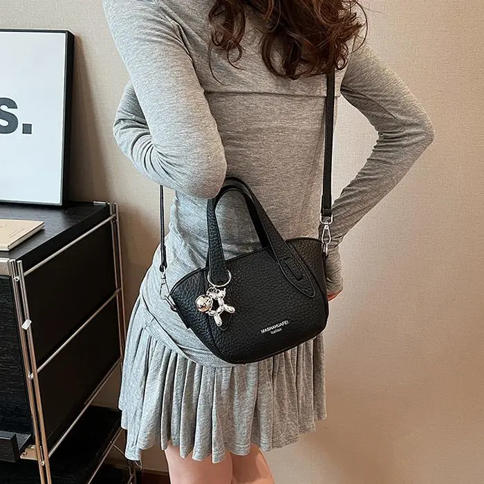 NX DOUGHNUT PU Shoulder Bag, Crossbody Bag, Handbag Regular Women's Ecru/Khaki/Black-19