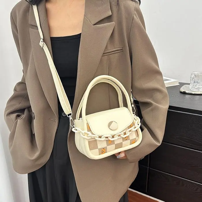 NX DOUGHNUT PU One Shoulder Handbag Women's Pink/Ecru-22