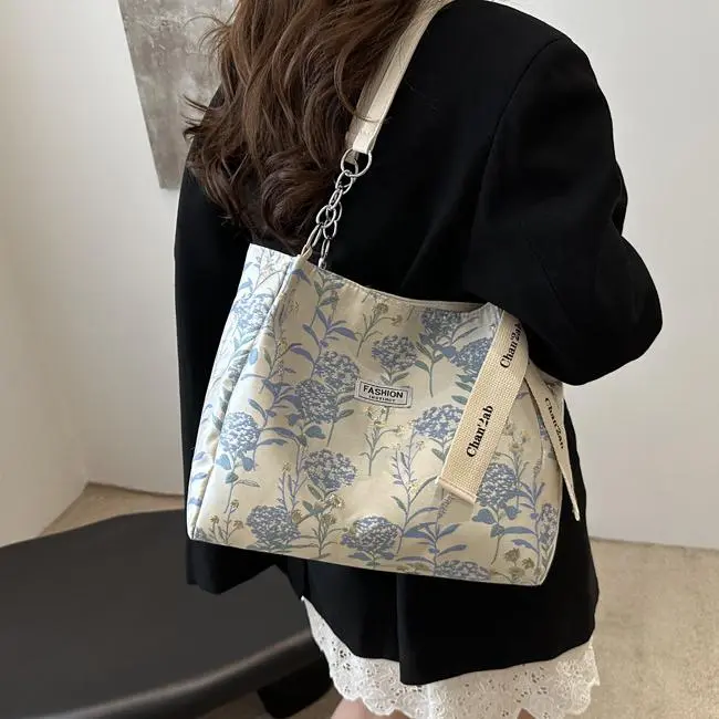 NX DOUGHNUT Canvas Canvas Bag Handbag Shoulder Bag Regular Women's Blue-1