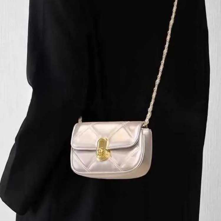 NX DOUGHNUT PU Shoulder Bag Women's Silver-2