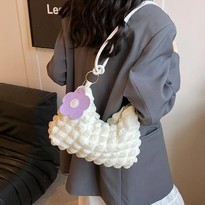 NX DOUGHNUT PU Crossbody Bag, Shoulder Bag Women's White-38