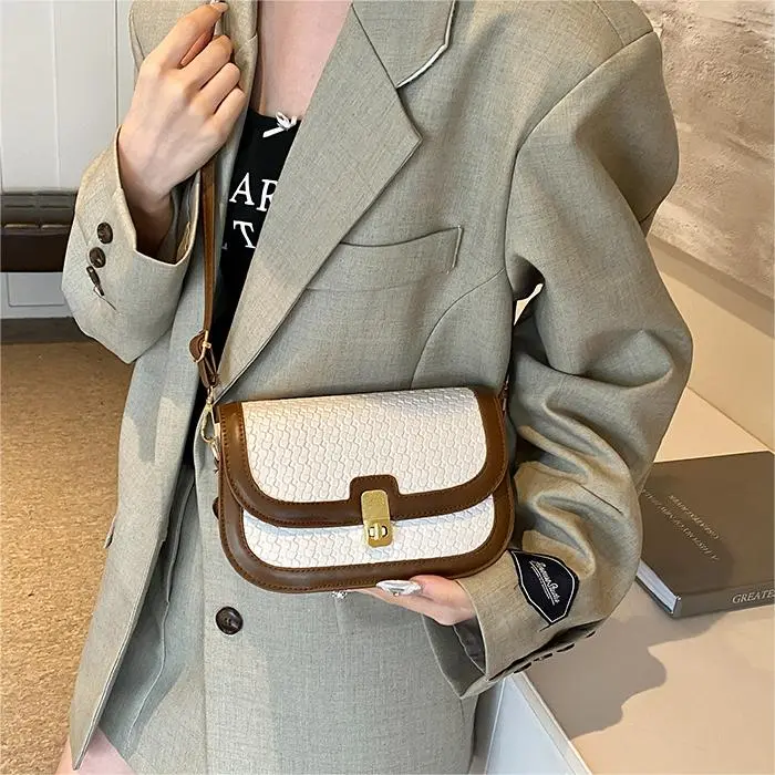 NX DOUGHNUT PU Crossbody Bag, Shoulder Bag Women's Black/Brown/Light Pink/White & Brown-23