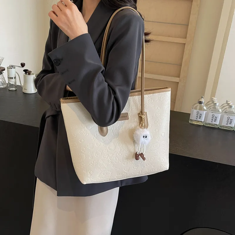 NX DOUGHNUT PU Shoulder Bag Women's Black/Khaki/Pink-47