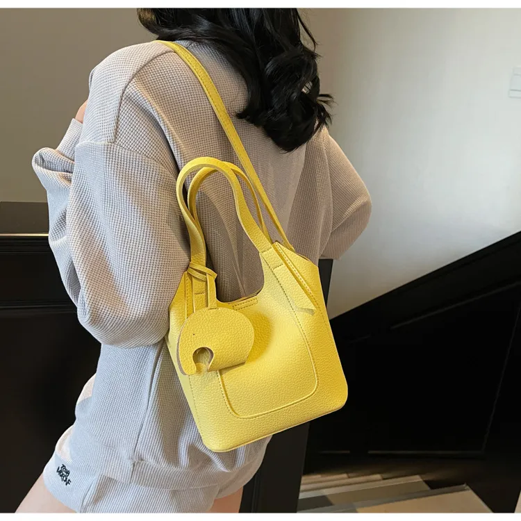 NX DOUGHNUT PU Premium Texture Handbag Regular Women's Multicolor-10
