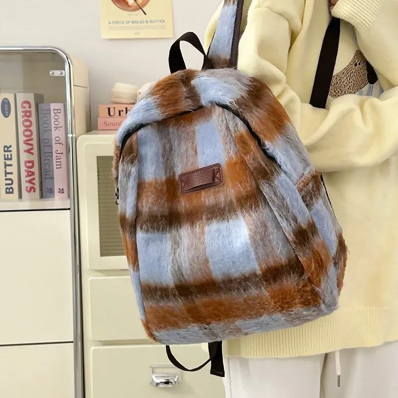 NX DOUGHNUT Composite Cloth Backpack Women's Multicolor-2