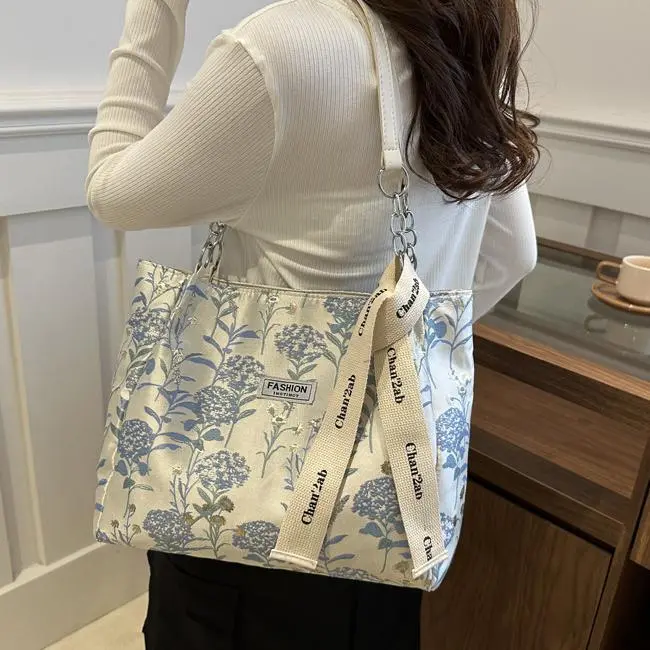 NX DOUGHNUT Canvas Canvas Bag Handbag Shoulder Bag Regular Women's Blue-9