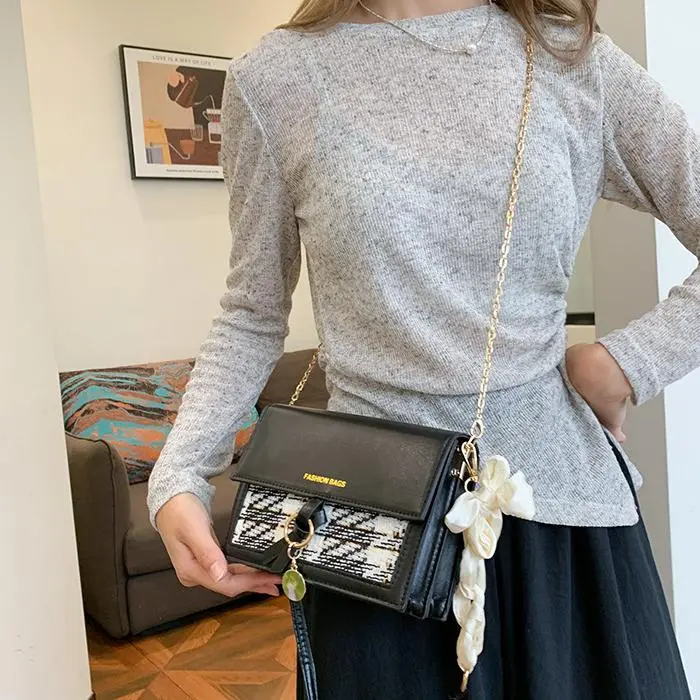 NX DOUGHNUT PU Crossbody Bag Shoulder Bag Regular Women's White/Black-13