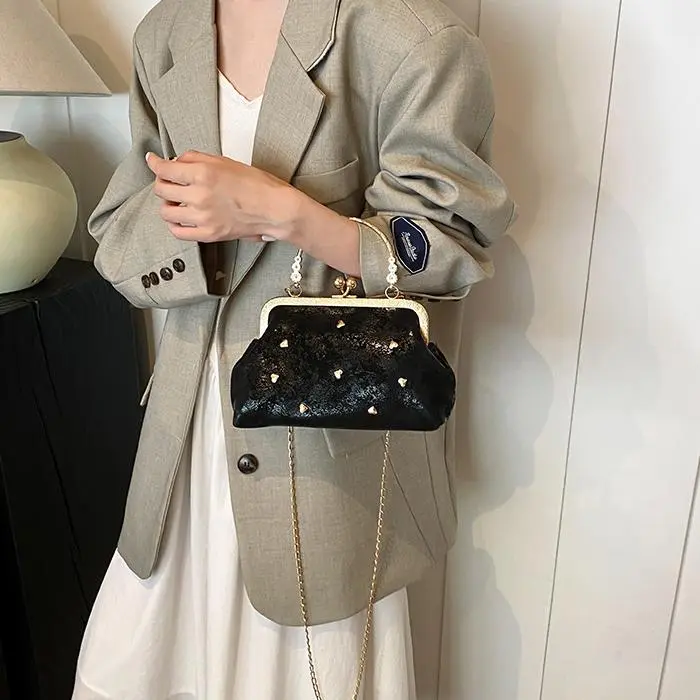 NX DOUGHNUT PU Crossbody Bag, One Shoulder Handbag Women's White/Black/Pink-28