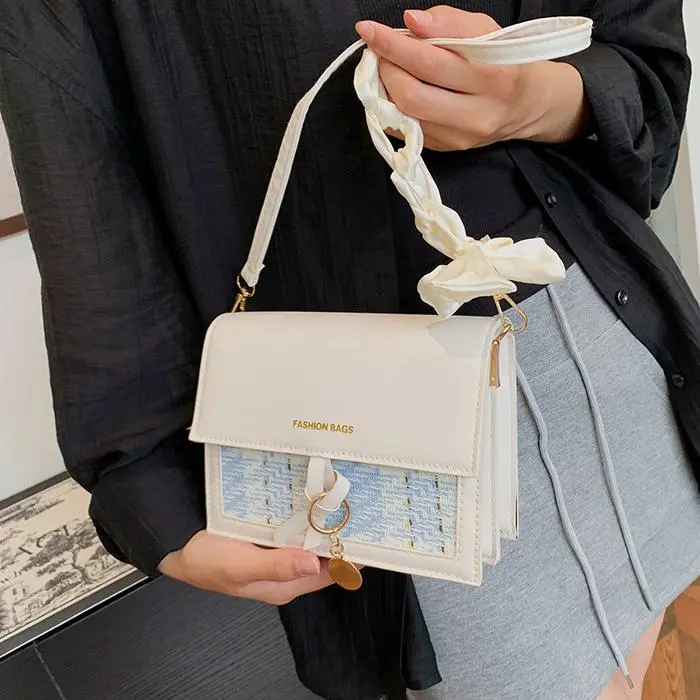 NX DOUGHNUT PU Crossbody Bag Shoulder Bag Regular Women's White/Black-2