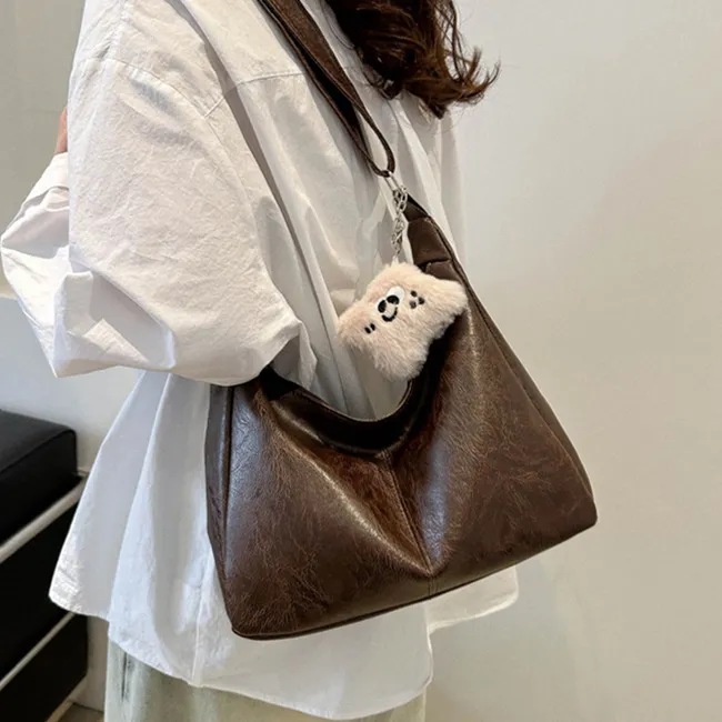 NX DOUGHNUT PU Tote Bag Shopping Bag Dumpling Bag Shoulder Bag Regular Unisex Multicolor-36