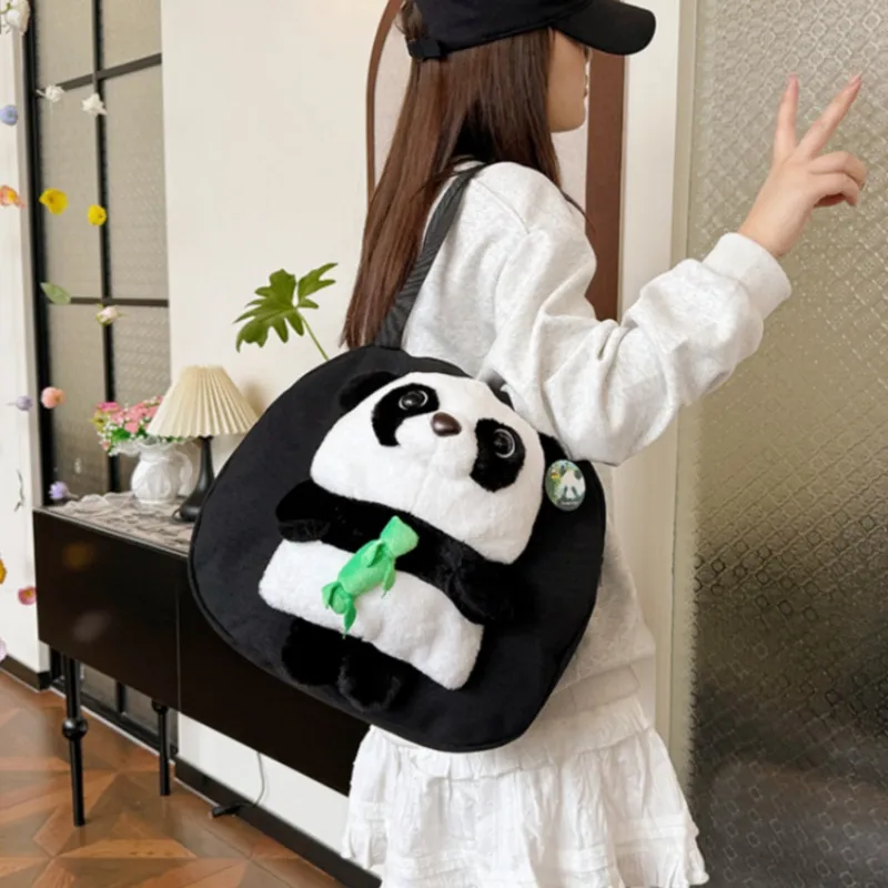 NX DOUGHNUT Oxford Body Shoulder Bag Women's White Black-6