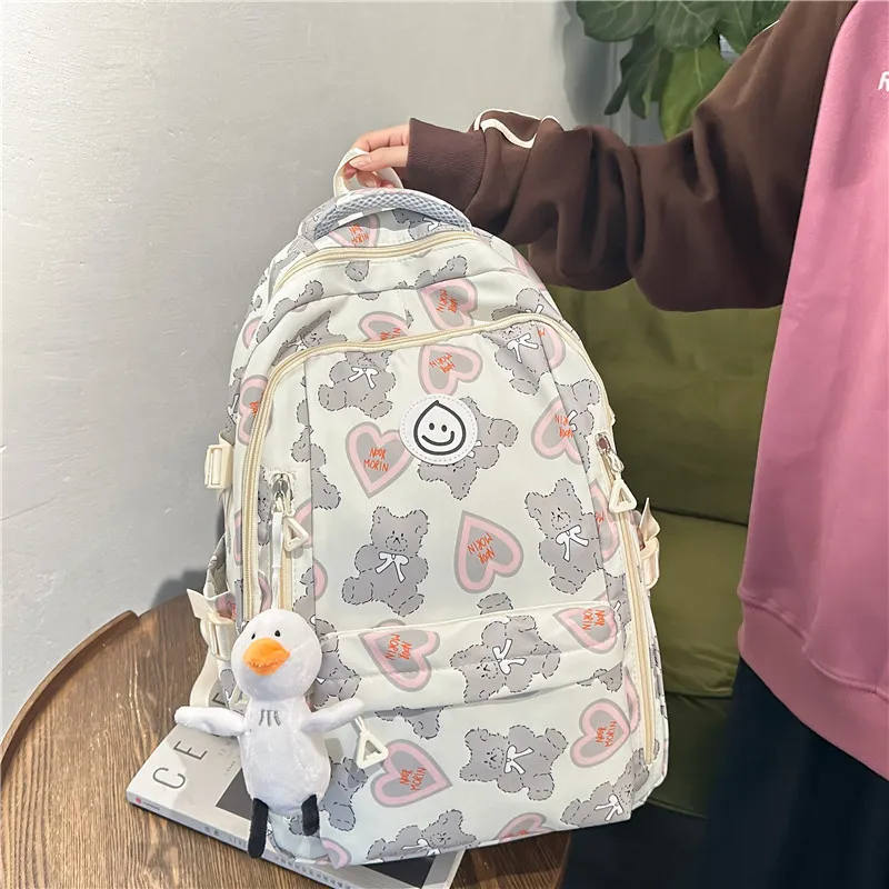 NX DOUGHNUT Composite Cloth Backpack Unisex Multicolor-12