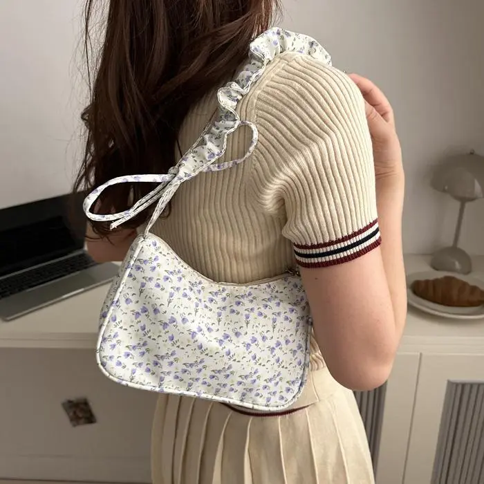 NX DOUGHNUT Oxford Shoulder Bag Women's White-4