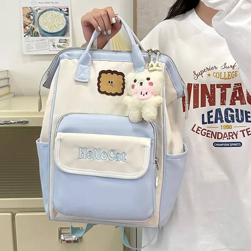 NX DOUGHNUT Nylon Backpack Unisex Multicolor-5