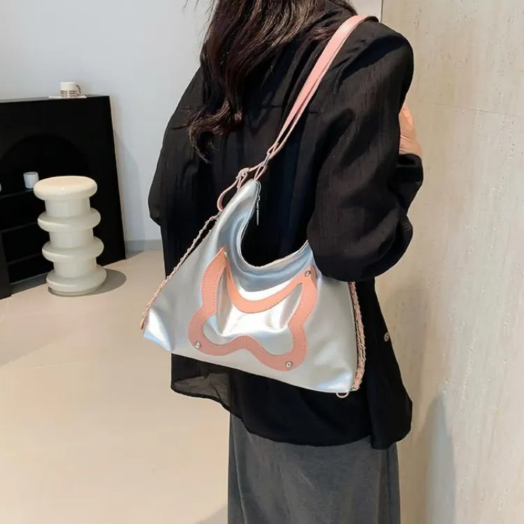 NX DOUGHNUT PU Backpack Regular Women's Black/White/Silver-8