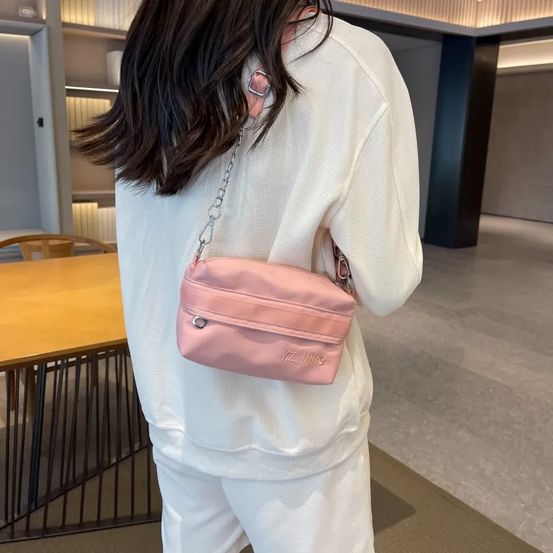 NX DOUGHNUT Fabric Shoulder Bag, Crossbody Bag Regular Women's Black/Light Yellow/Light Blue/Lake Blue/Pink-35