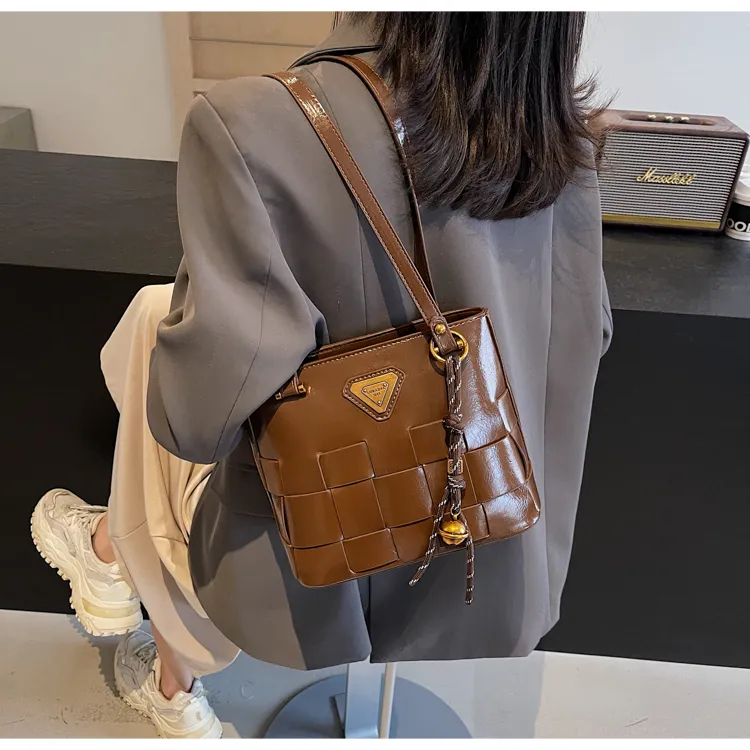 NX DOUGHNUT PU Handbag Shoulder Bag Women's Black/Ancora Red/Coffee/Brown-15