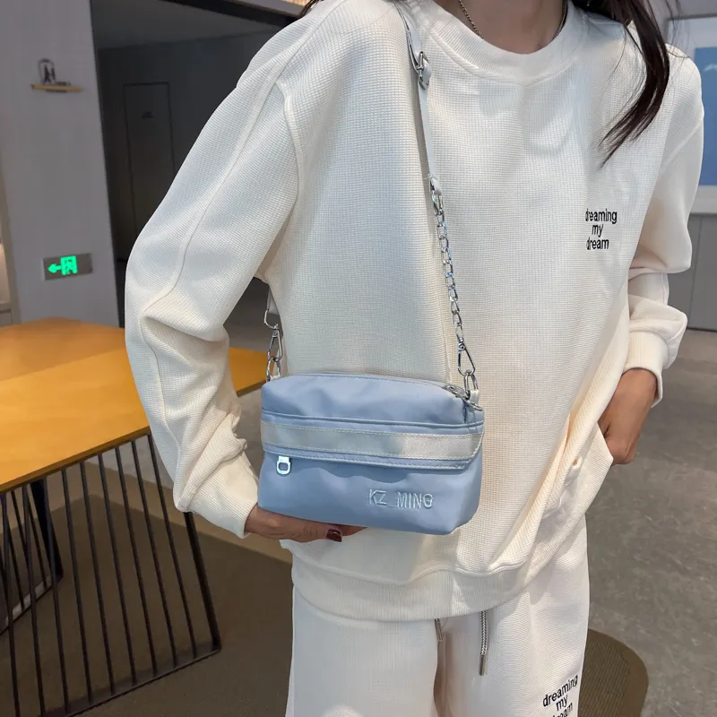 NX DOUGHNUT Fabric Shoulder Bag, Crossbody Bag Regular Women's Black/Light Yellow/Light Blue/Lake Blue/Pink-65